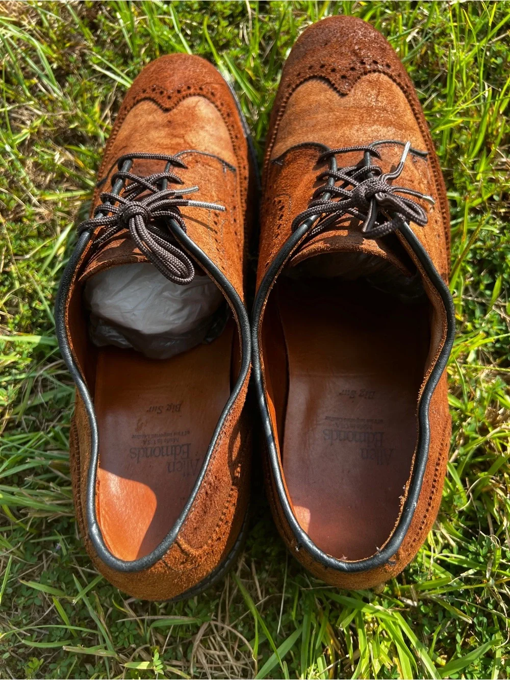 CLEAN Allen Edmonds size 13 Mens Big Sur Brown Suede shoes